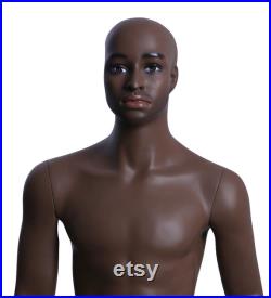 Realistic Hand Painted Small Size Military Male African American Mannequin MDP-38