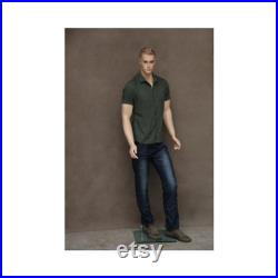 Realistic Male Mannequin With Molded Hair Men's Full Body Mannequin Base Included WEN2