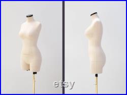 SOFIA CUSTOM SIZE Tailor dress form made to individual measurements Made to order, soft and 100 pinnable anatomic mannequin