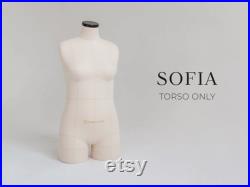 SOFIA (NO STAND, torso only) Soft tailor dress form with legs Tailor mannequin Fully pinnable Tailor dummy For truly fabulous fit