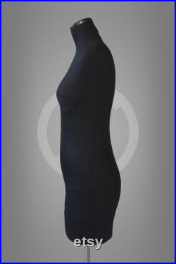 SOFIA Soft anatomic tailor dress form with legs and construction lines with optional stand Mannequin torso Fully pinnable dressform