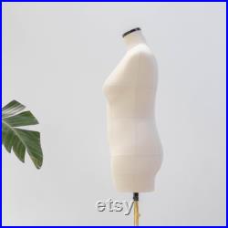 SOFIA Soft compressible tailor dress form with legs and construction lines Tailor mannequin Custom sizes For truly fabulous fit