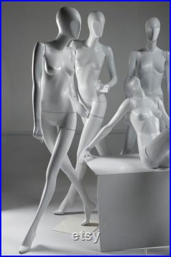 Schlappi Italian Mannequin Glossy White Full Body Mannequins