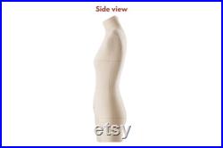 Sewing Dress form Soft Flexible Fully Pinnable Professional Female Mannequin with Adjustable Stand Mannequin torso Monica Light Beige