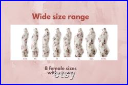 Sewing Dress form Soft Flexible Fully Pinnable Professional Female Mannequin with Adjustable Stand Mannequin torso Monica Light Floral