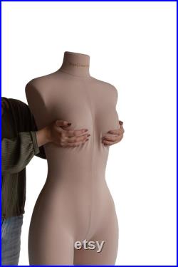 Sewing Lingerie and Corsets Dress Form Female Mannequin Body Torso Penelope Luxe Beige