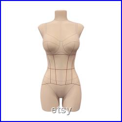 Sewing Lingerie and Corsets Dress Form Female dress form Body Torso Penelope with Sew Mapping Light