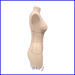 Sewing Lingerie and Corsets Dress Form Female dress form Body Torso Penelope with Sew Mapping Light