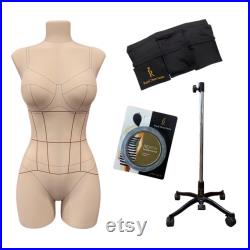 Sewing Lingerie and Corsets Dress Form Female dress form Body Torso Penelope with sew mapping Comfort