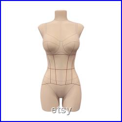 Sewing Lingerie and Corsets Dress Form Female dress form Body Torso Penelope with sew mapping Comfort