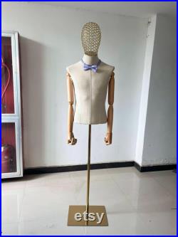 Sewing Size L Chest Size 98cm Man Suits Display Linen Male Mannequin Dress Form Anker