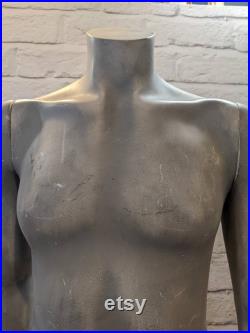 Shop display mannequin on stand with removable arms hands