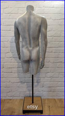 Shop display mannequin on stand with removable arms hands