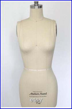 Size 12 Female Professional Tailors Dress Form with Collapsible Shoulder