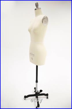 Size 12 Professional Tailors Female Dress Form with Collapsible Shoulder