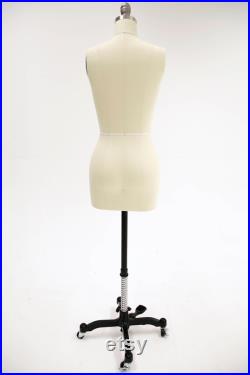 Size 12 Professional Tailors Female Dress Form with Collapsible Shoulder