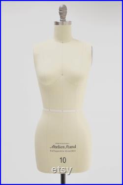 Size 12 Professional Tailors Female Dress Form with Collapsible Shoulder