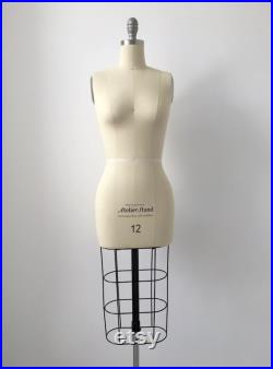 Size 12 Professional Tailors Female Dress Form with Collapsible Shoulder and Cage