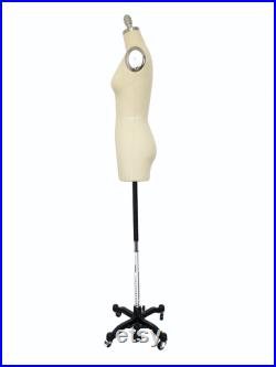 Size 8 Professional Tailors Female Dress Form with Collapsible Shoulder