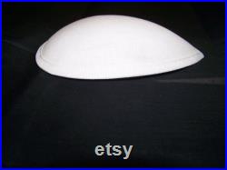 Small Bridal teardrop White Hat form made to cover in multiples of 2, 3, 6, with white bias tape,Fascinators hat form