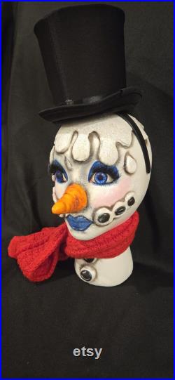 Snowman Mannequin, Snowman Head, Snowman Mannequin Head, Melted Snowman