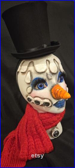 Snowman Mannequin, Snowman Head, Snowman Mannequin Head, Melted Snowman