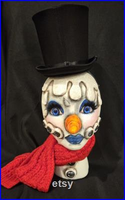 Snowman Mannequin, Snowman Head, Snowman Mannequin Head, Melted Snowman