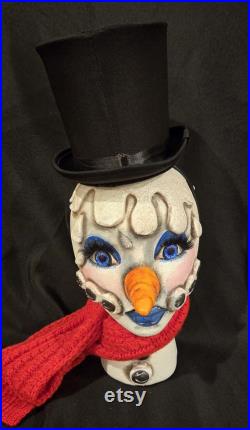 Snowman Mannequin, Snowman Head, Snowman Mannequin Head, Melted Snowman