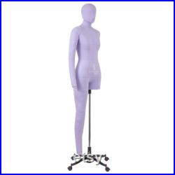 Soft Flexible Fully Pinnable Professional Female Sewing Dress Form with Adjustable Height Mannequin with Arm, Leg and Head Monica Art