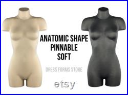 Soft anatomic tailor dress form Tailor mannequin torso Fully pinnable