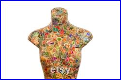 Stamp Mannequin Torso BEST SELLER Mannequin Stamp Decoupaged Torso Female