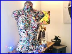 Stamp Mannequin Torso BEST SELLER Mannequin Stamp Decoupaged Torso Female