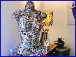 Stamp Mannequin Torso BEST SELLER Mannequin Stamp Decoupaged Torso Female