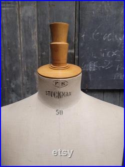 Stockman Mannequin Original Dressmaker Dummy Retail Film Prop Vintage Interior