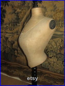 Stunning French Very Rare Antique Mannequin Corset Style 1890s Girard of Paris.