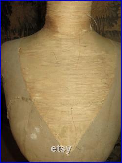 Stunning French Very Rare Antique Mannequin Corset Style 1890s Girard of Paris.
