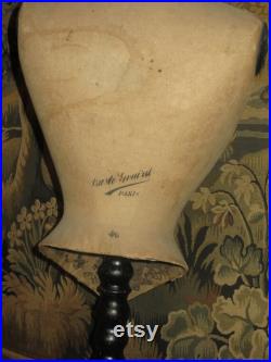 Stunning French Very Rare Antique Mannequin Corset Style 1890s Girard of Paris.