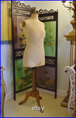 Superb Antique French Dressmaker's Mannequin 'Buste Girard PARIS' Early 1900's