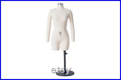 TSC Half Scale Female Professional Dress Form ( Miniform ) Fully Pinnable with Arms