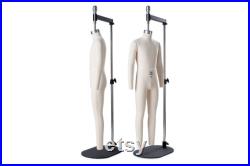 TSC Half Scale Male Professional Dress Form ( Miniform ) Fully Pinnable with Arms