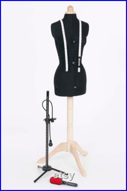 Tailor doll multi-adjustable, with back length adjustment, lady valet with accessories