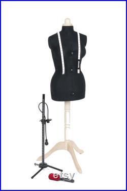 Tailor doll multi-adjustable, with back length adjustment, lady valet with accessories