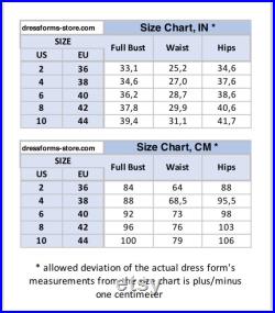 Torso with construction lines, Female sewing dress form mannequin, Form and Fashion Dress Forms for Perfect Fit and Style
