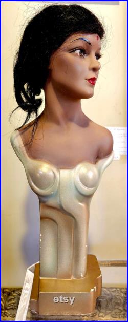 True Art Deco Mannequin c. 1930s counter display piece