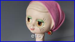 Twiggy head, mannequin head realistic, sunglasses display stand