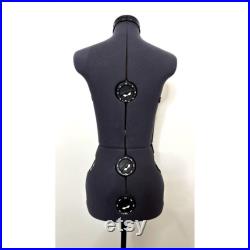 Twinfit Model Mannequin 13 Dial Adjustable Dress Form and Adjustable Stand Seamstress Size Small Excellent Made In England Free Shipping