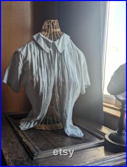 Two vintage wicker female upper body mannequins