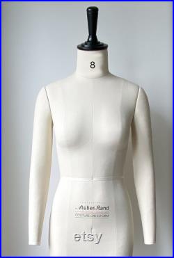 UK Size 8 Couture Professional Dress Form with Collapsible Shoulder