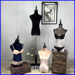 USAKHV 3 4 Half Body Mannequin Dress Form Female Women Underwear Display Stand Model QF0003 GREY
