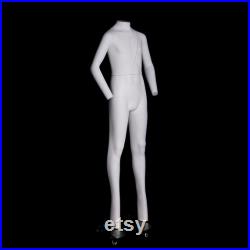 USAKHV Child Kids Unisex Ghost Invisible Mannequin Full Body Fiberglass Model Professional Photo Wheeled Stand Display GHK112-G